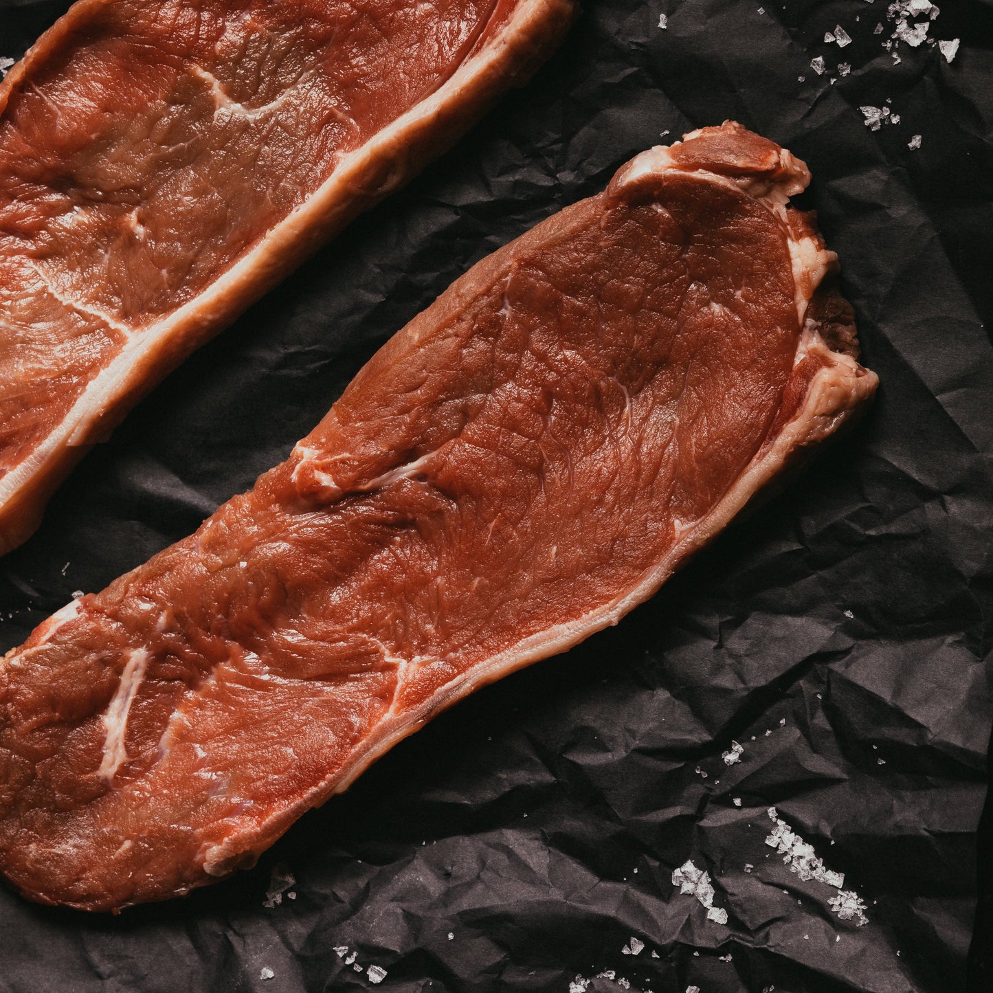 Nahaufnahme regionales Bio halal Rumpsteak