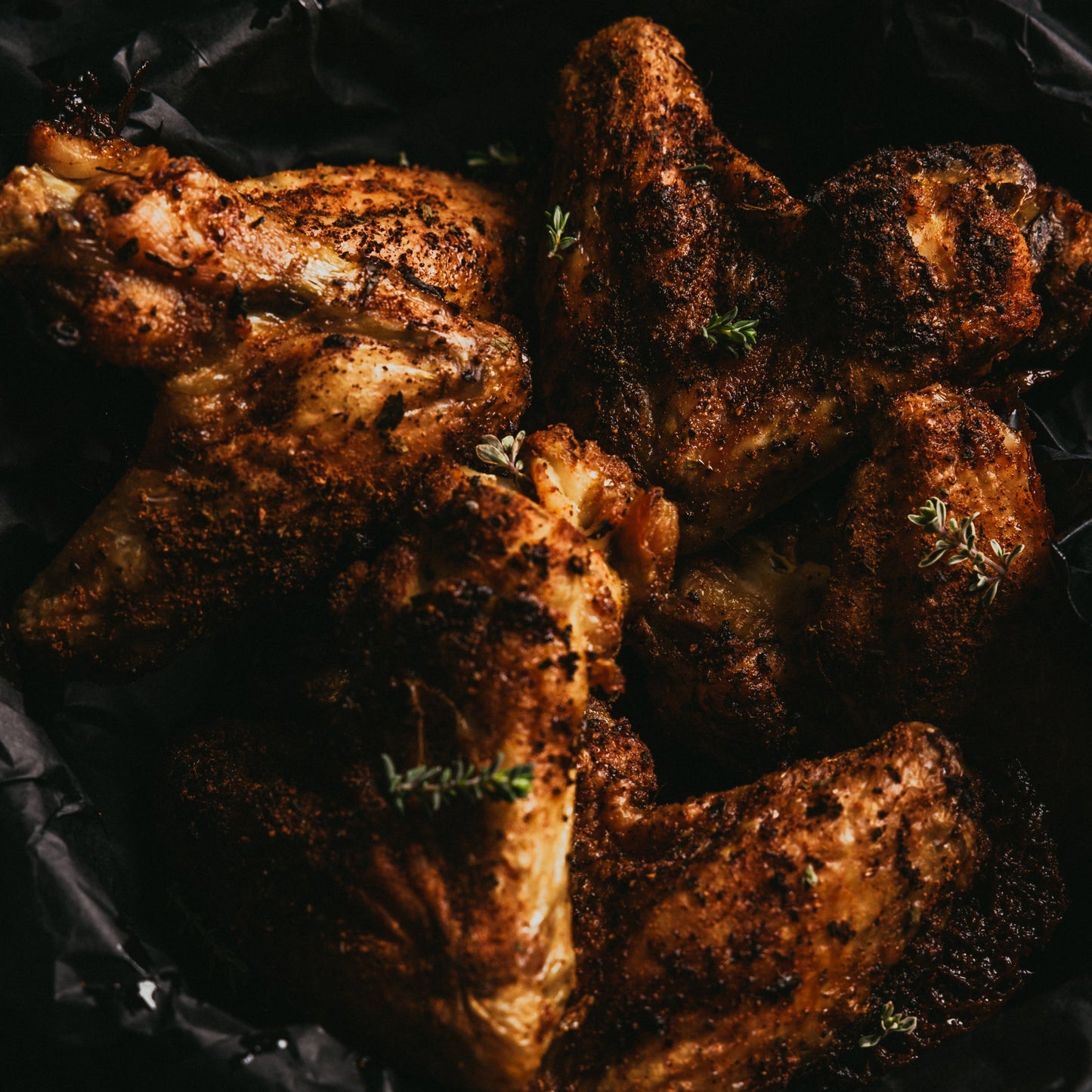 Regionale Bio Halal Chicken Wings aus dem Ofen